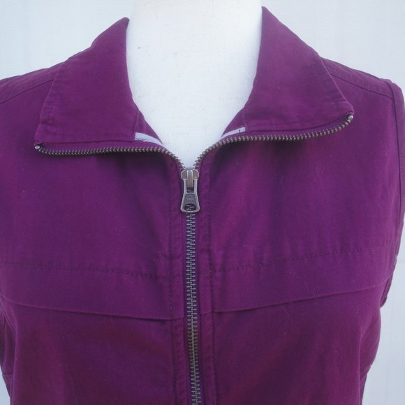 Columbia Vest Women's Size M Fuzz Zip with Inner Drawstring Waist - Picture 2 of 13